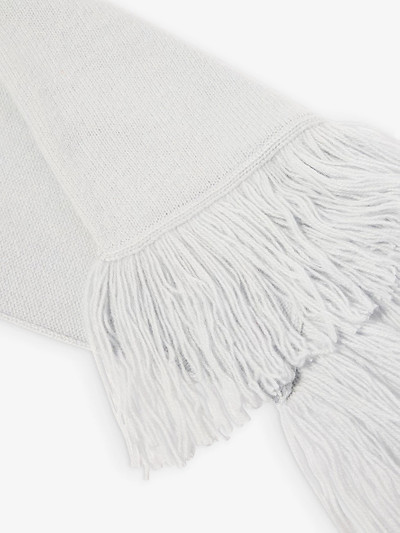 The Elder Statesman Brand-tab fringed-trim cashmere scarf outlook
