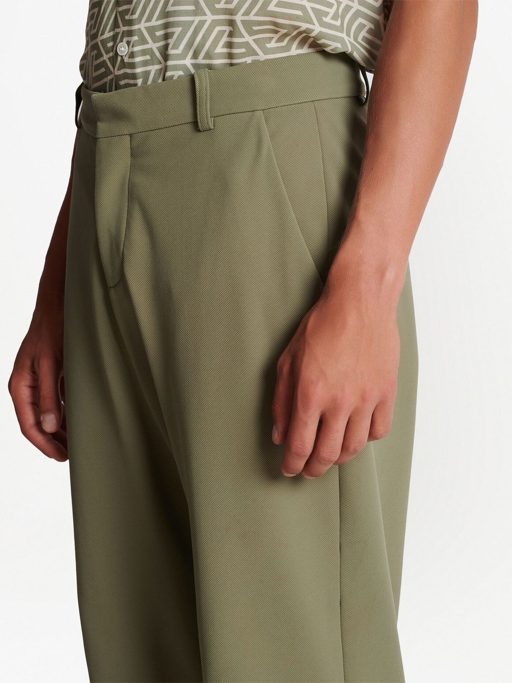 straight-leg cut chino trousers - 5