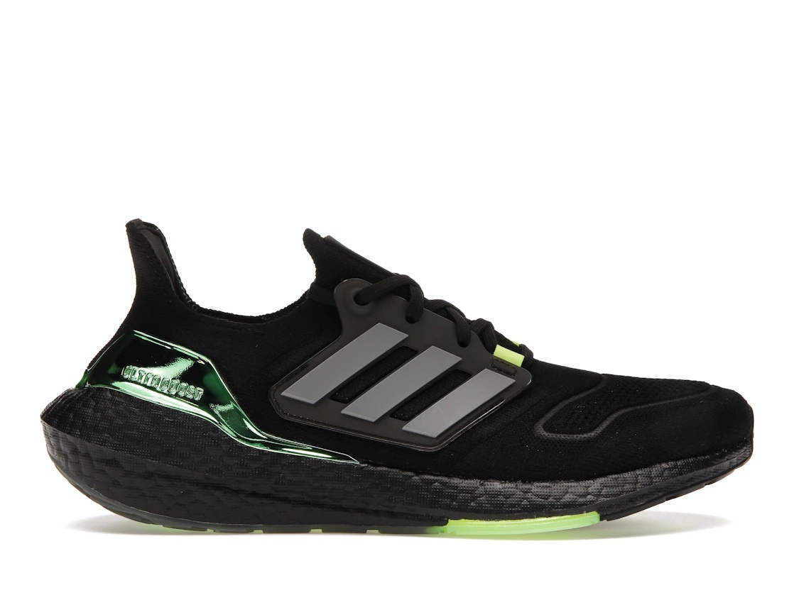 adidas Ultra Boost 22 Black Iron Metallic Beam Green - 1