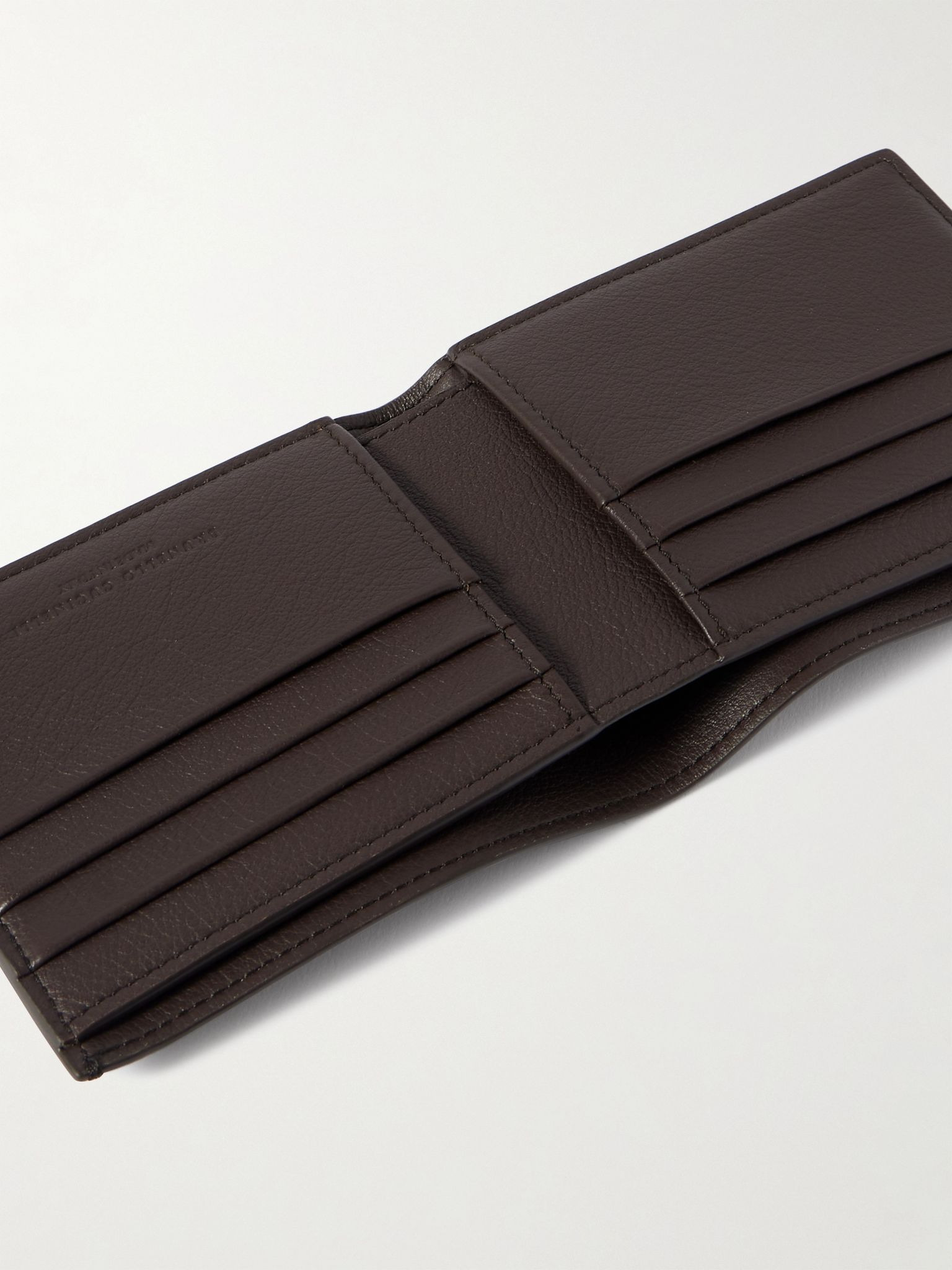 Logo-Debossed Leather Wallet Brown - 4