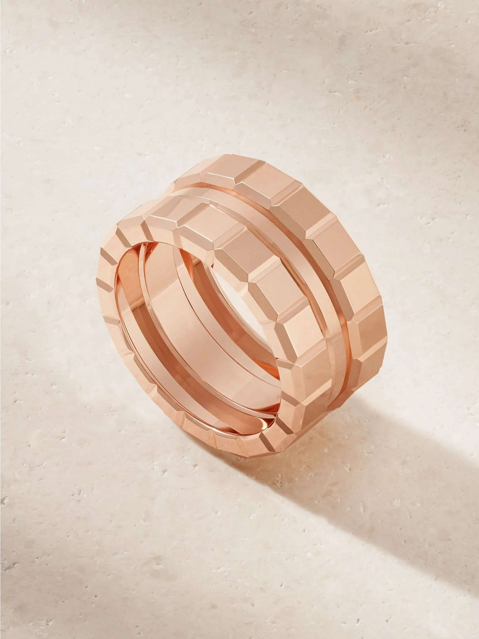 Ice Cube 18-karat rose gold ring Gold - 1