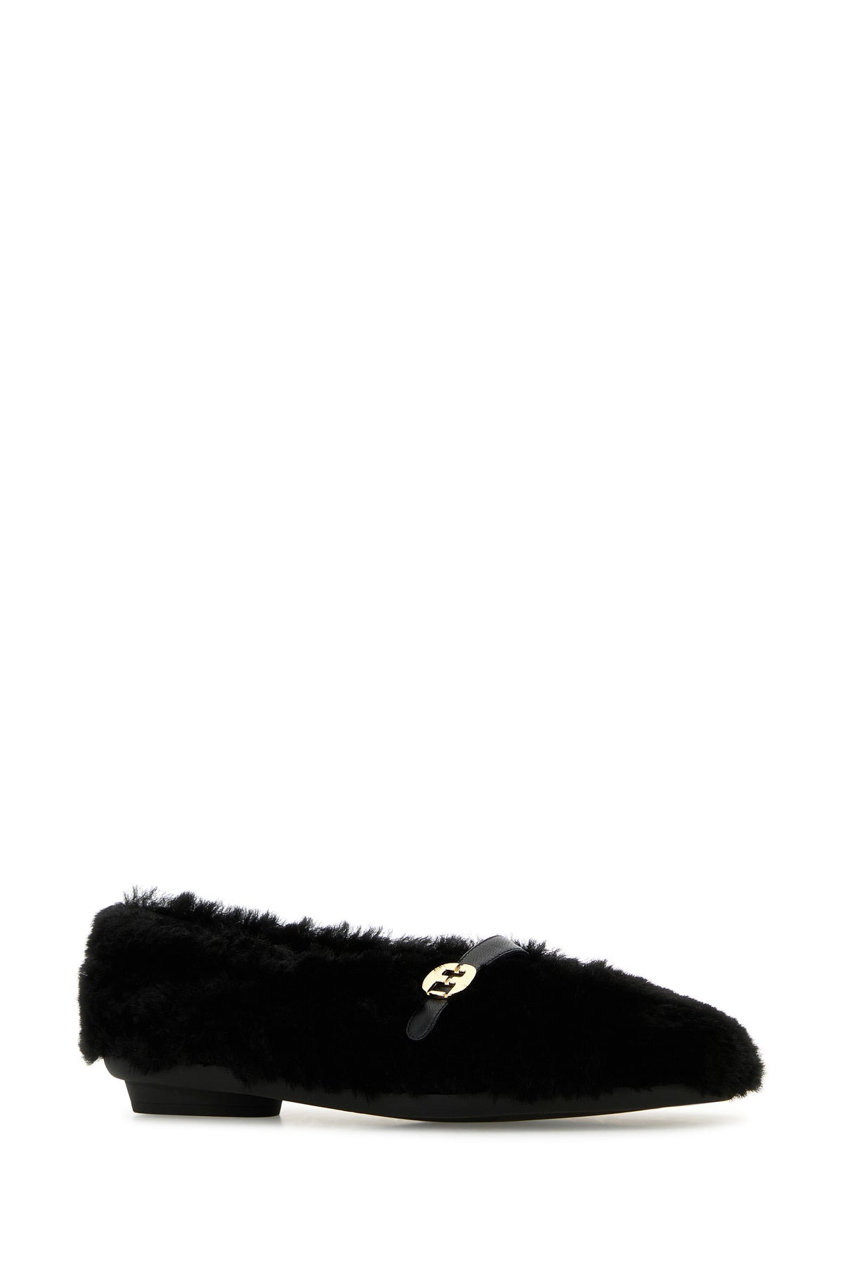 Black shearling Noella ballerinas - 2