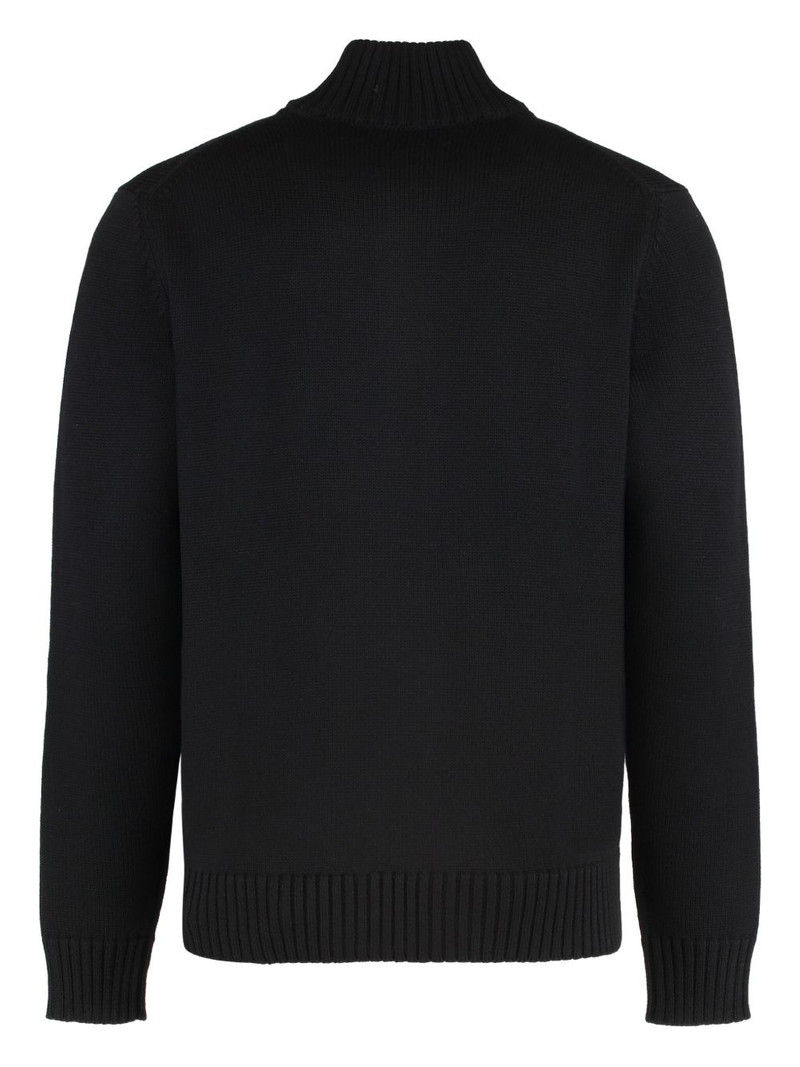 SLOWEAR button high-neck cardigan outlook