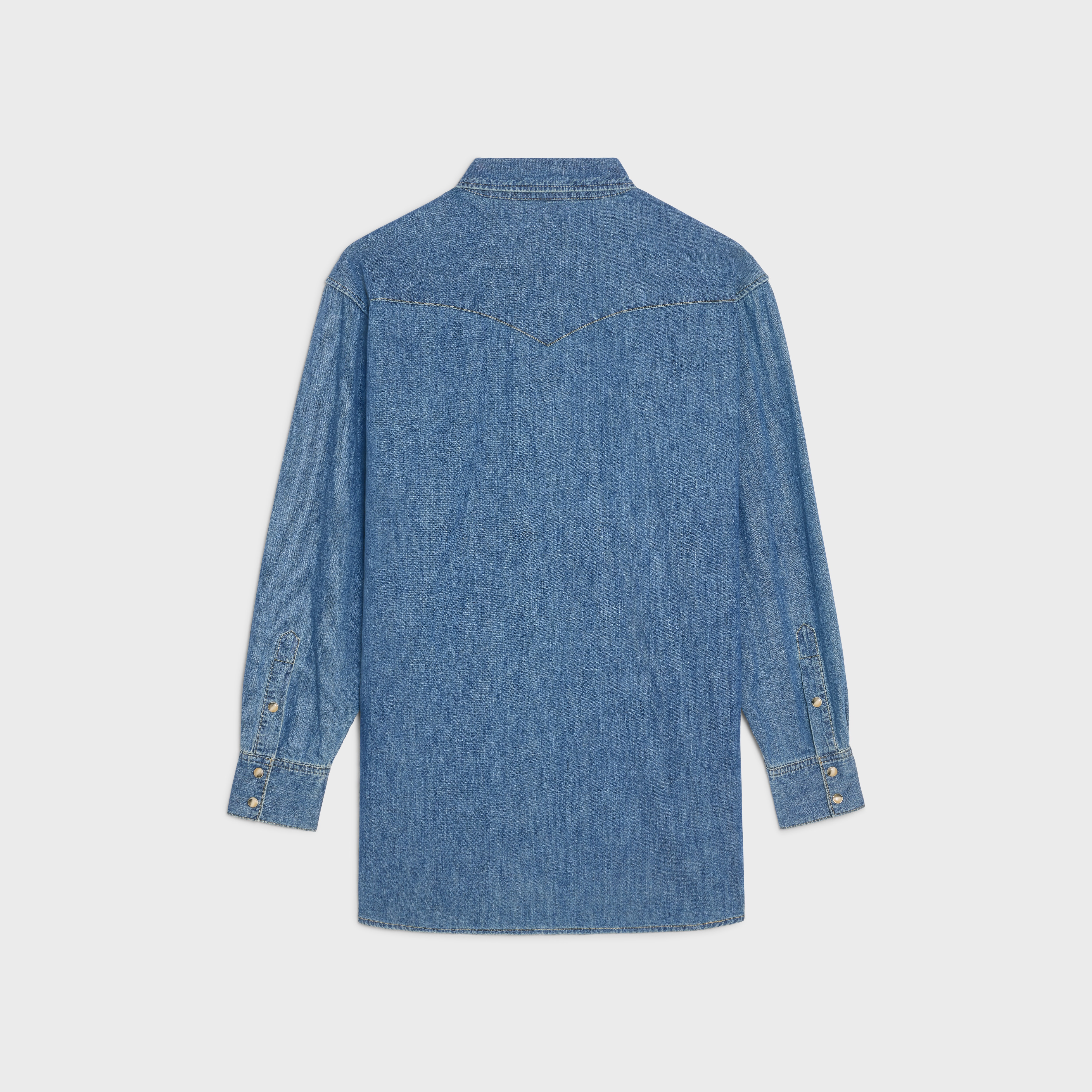 WESTERN SHIRT IN UNION OCEAN WASH DENIM - 2