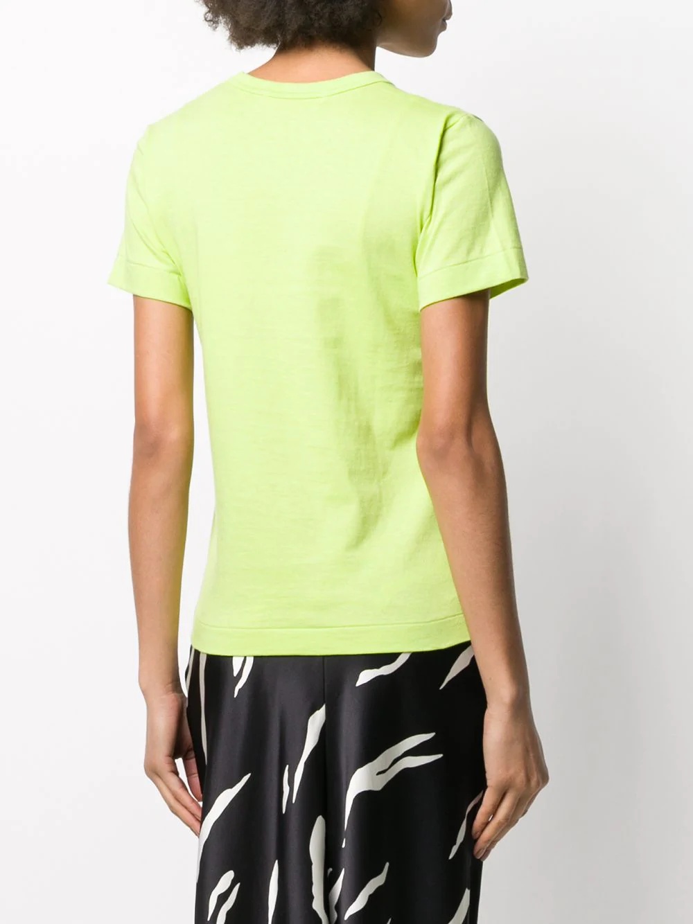 logo-patch crew neck T-shirt - 4