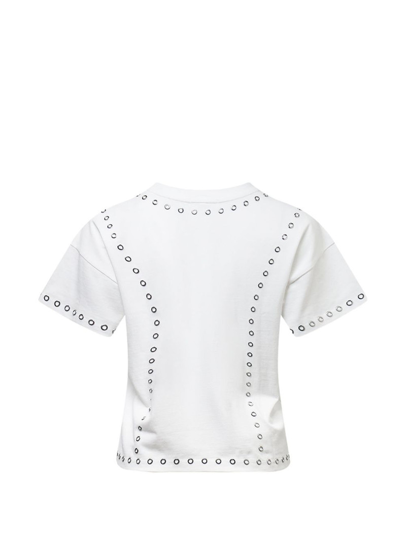 rag & bone Kelly grommet-embellished boxy T-shirt outlook