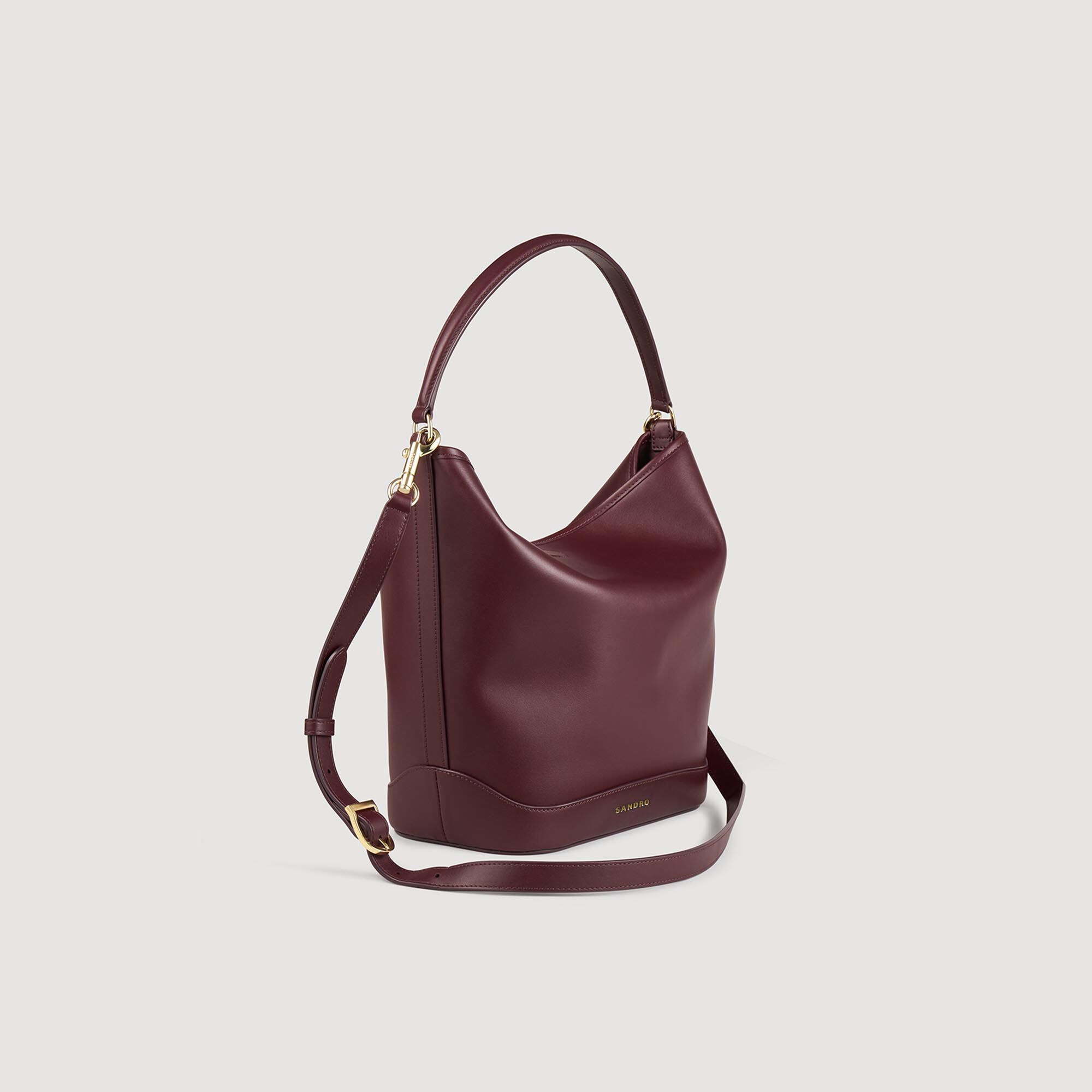 LEATHER BUCKET BAG - 3