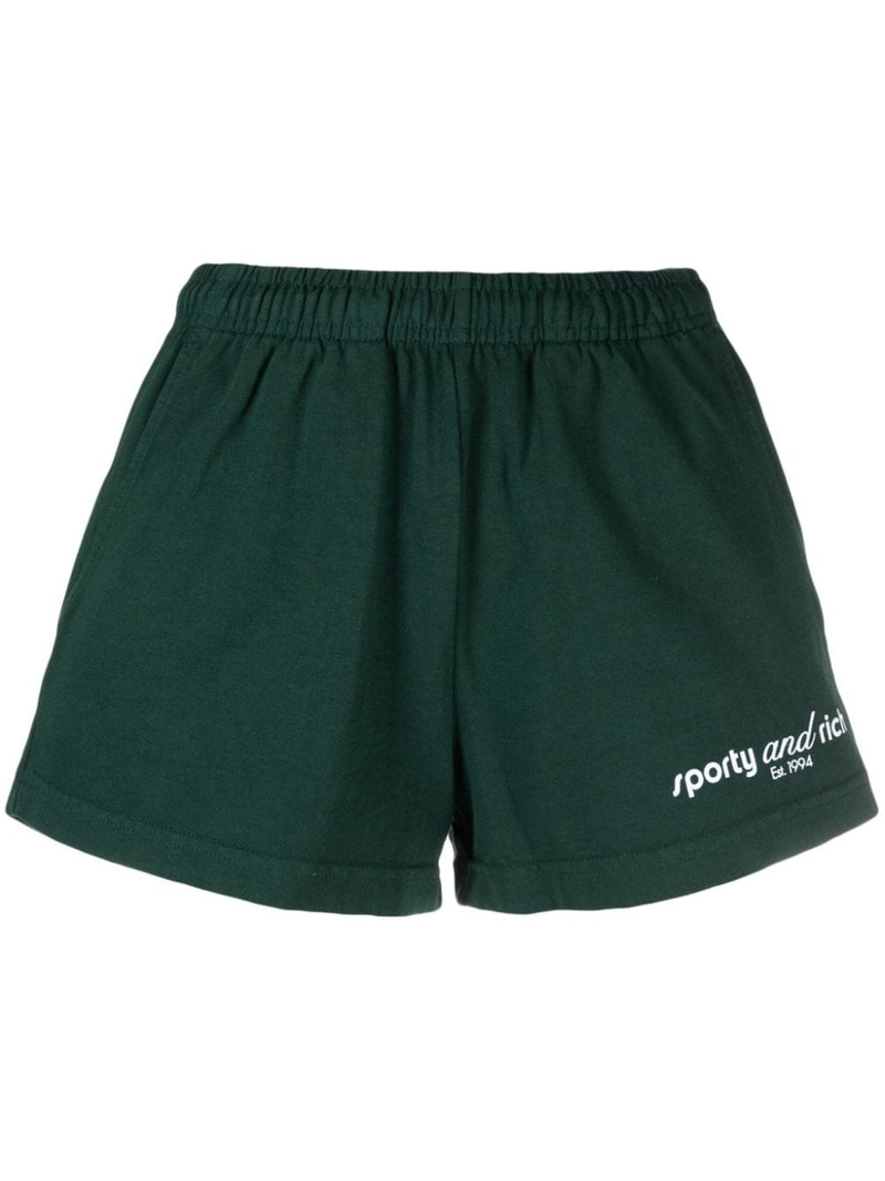 logo-print track shorts 1