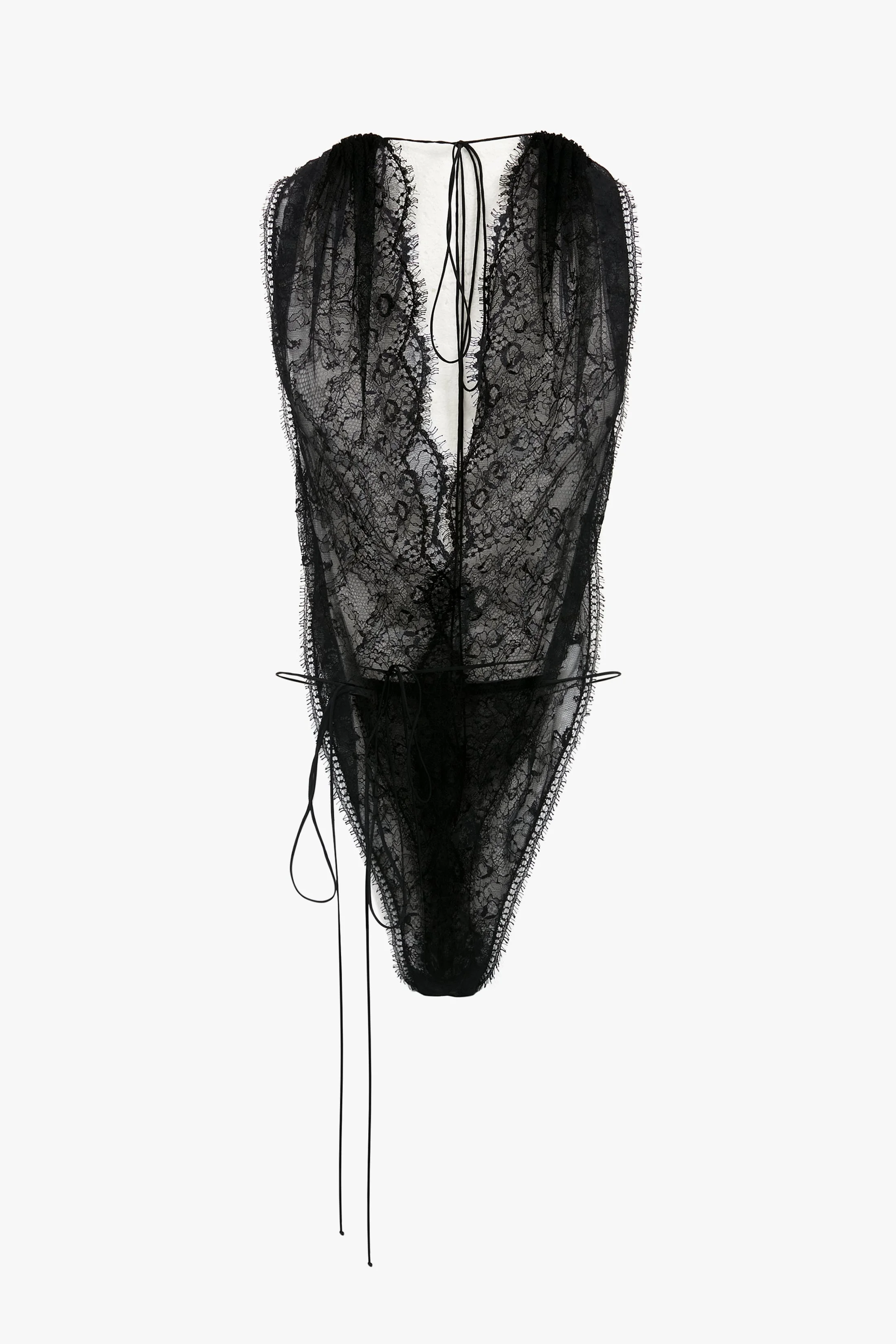 Halter Neck Bodysuit In Black - 1