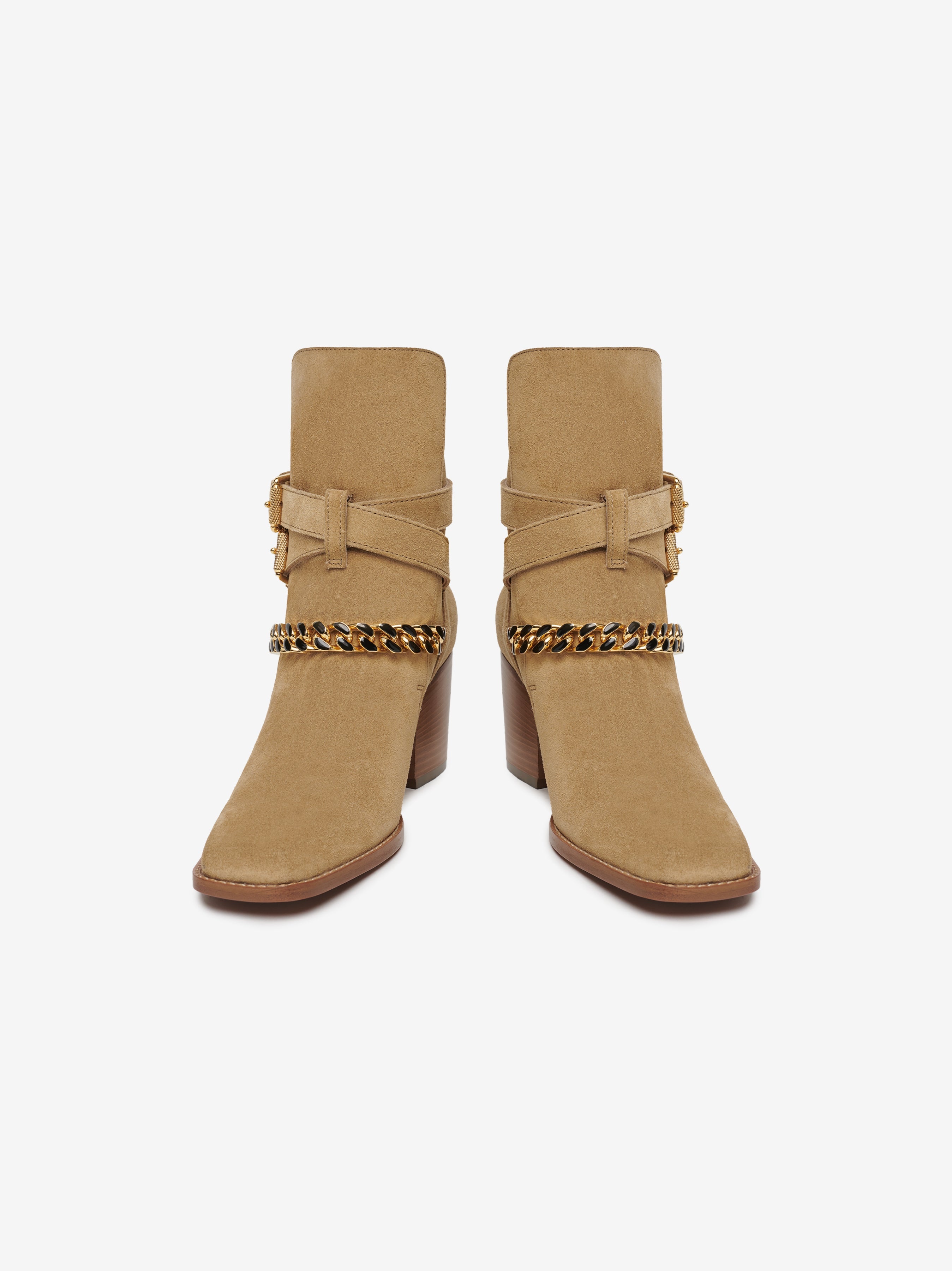 WOMEN'S SQUARE TOE JODHPUR CHAIN BOOT - 3