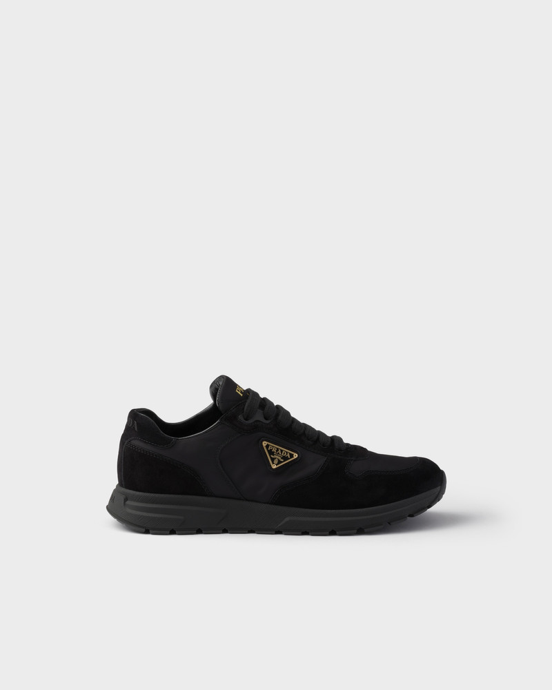 Prada Prax 2.0 Re-Nylon and suede sneakers outlook