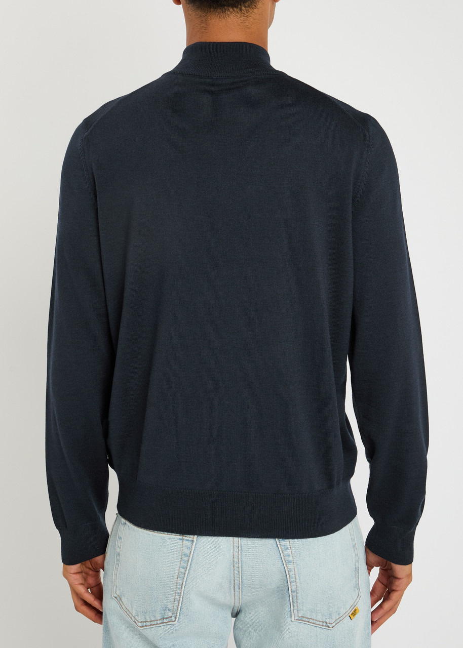 Boss Ebenji Half-zip Fine-knit Jumper - 3