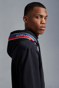 Moncler Logo Zip-Up Hoodie | REVERSIBLE