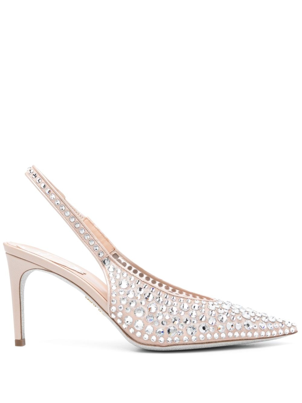 80mm rhinestone-embellished pumps - 1