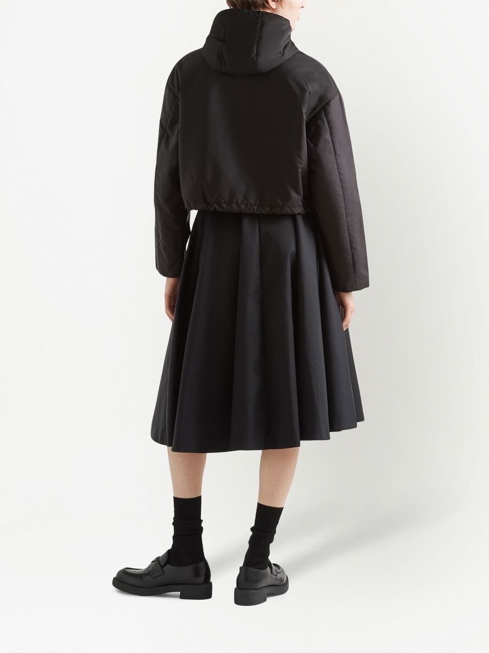 triangle-logo hooded jacket - 3