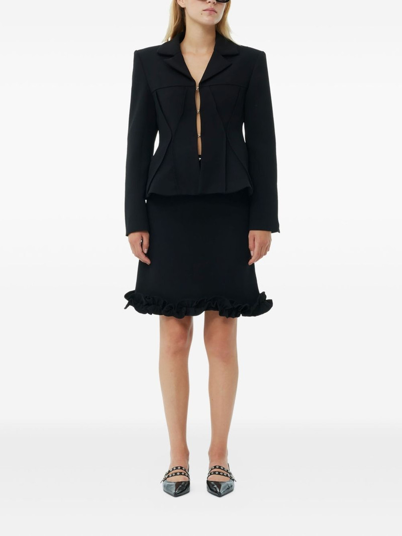 GANNI notched-lapels blazer outlook