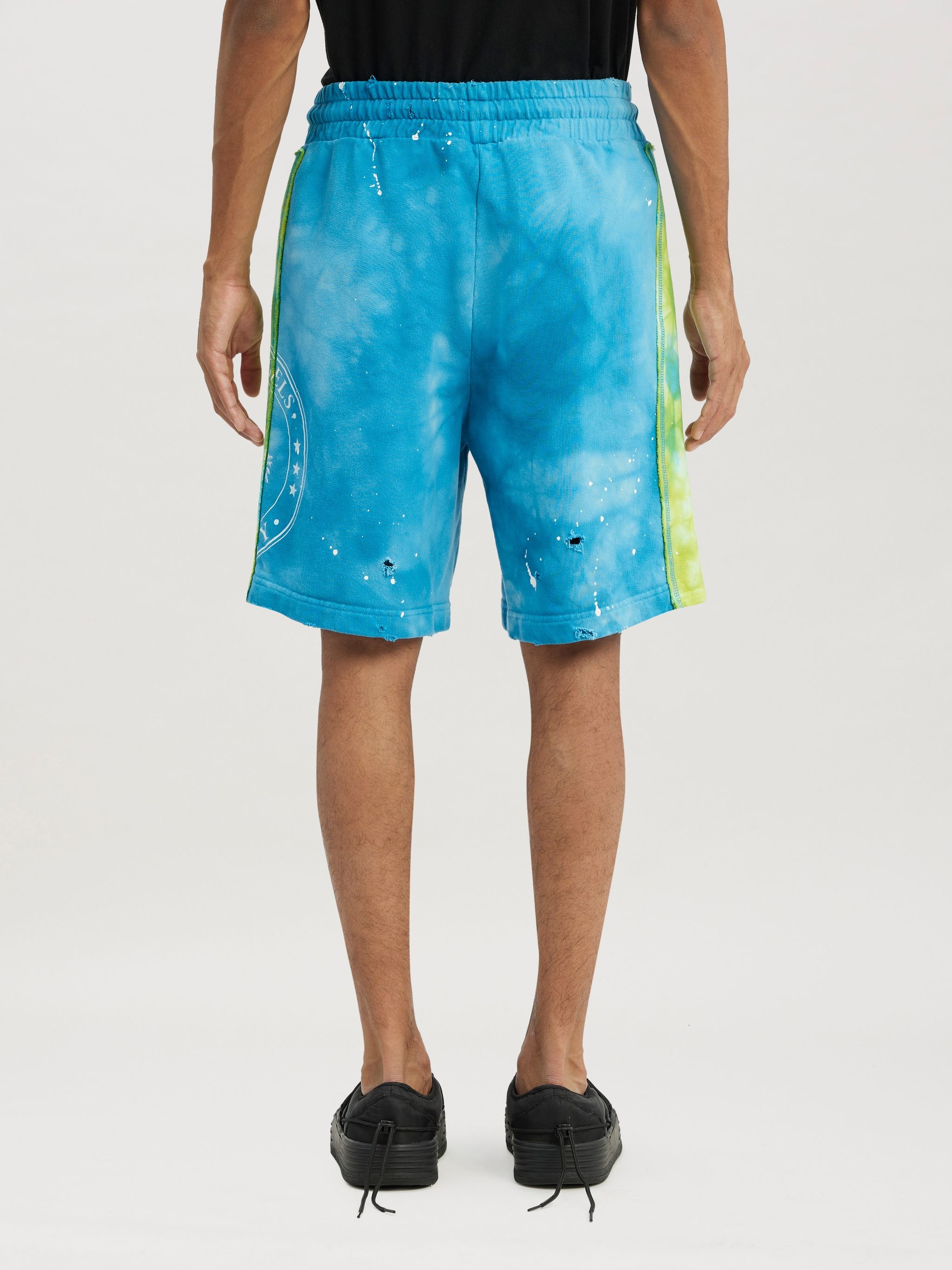 Mix Tie Dye Cut Vint Sweatshorts - 5