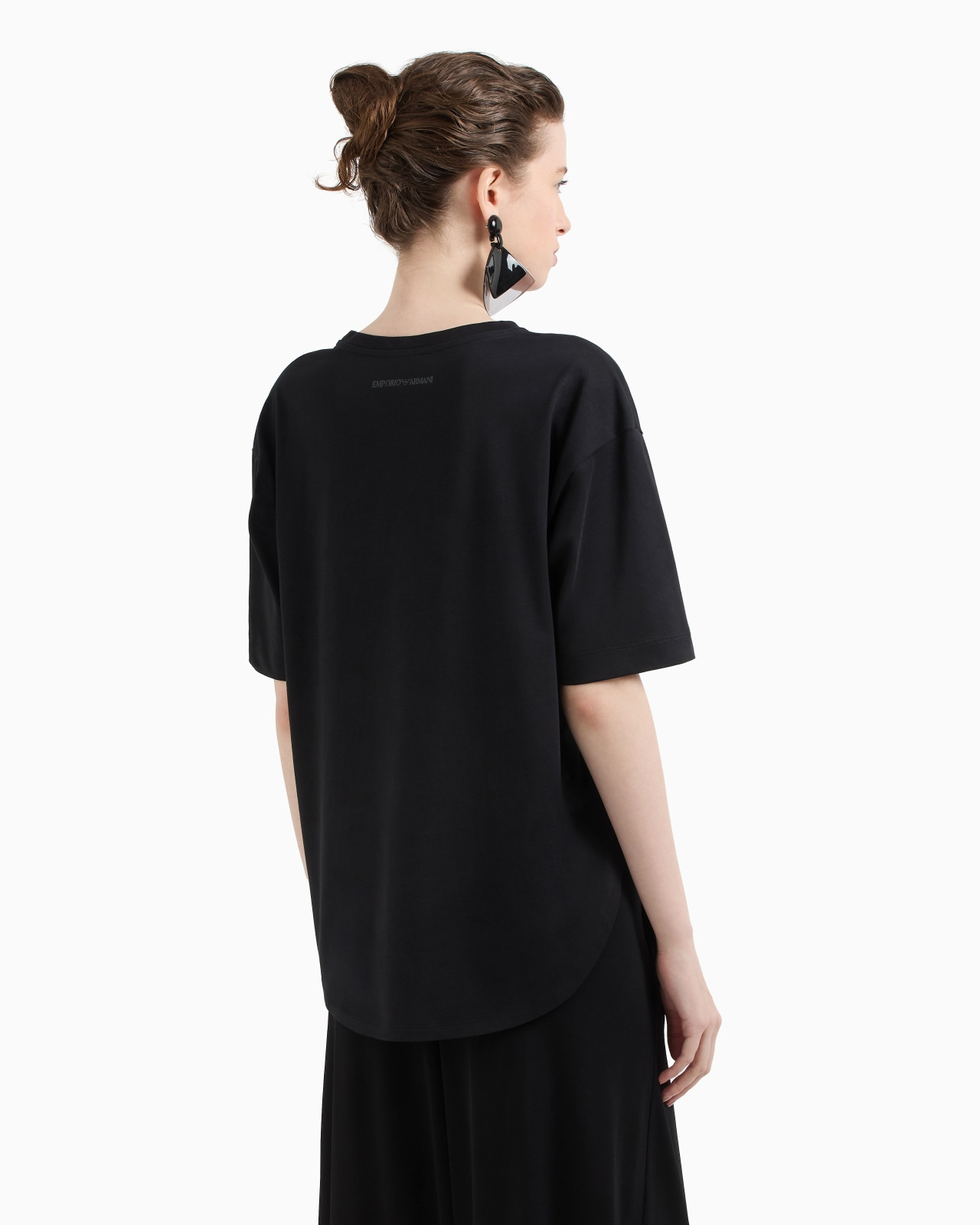 SUPIMA JERSEY T-SHIRT WITH ICON LOGO EMBROIDERY - 3