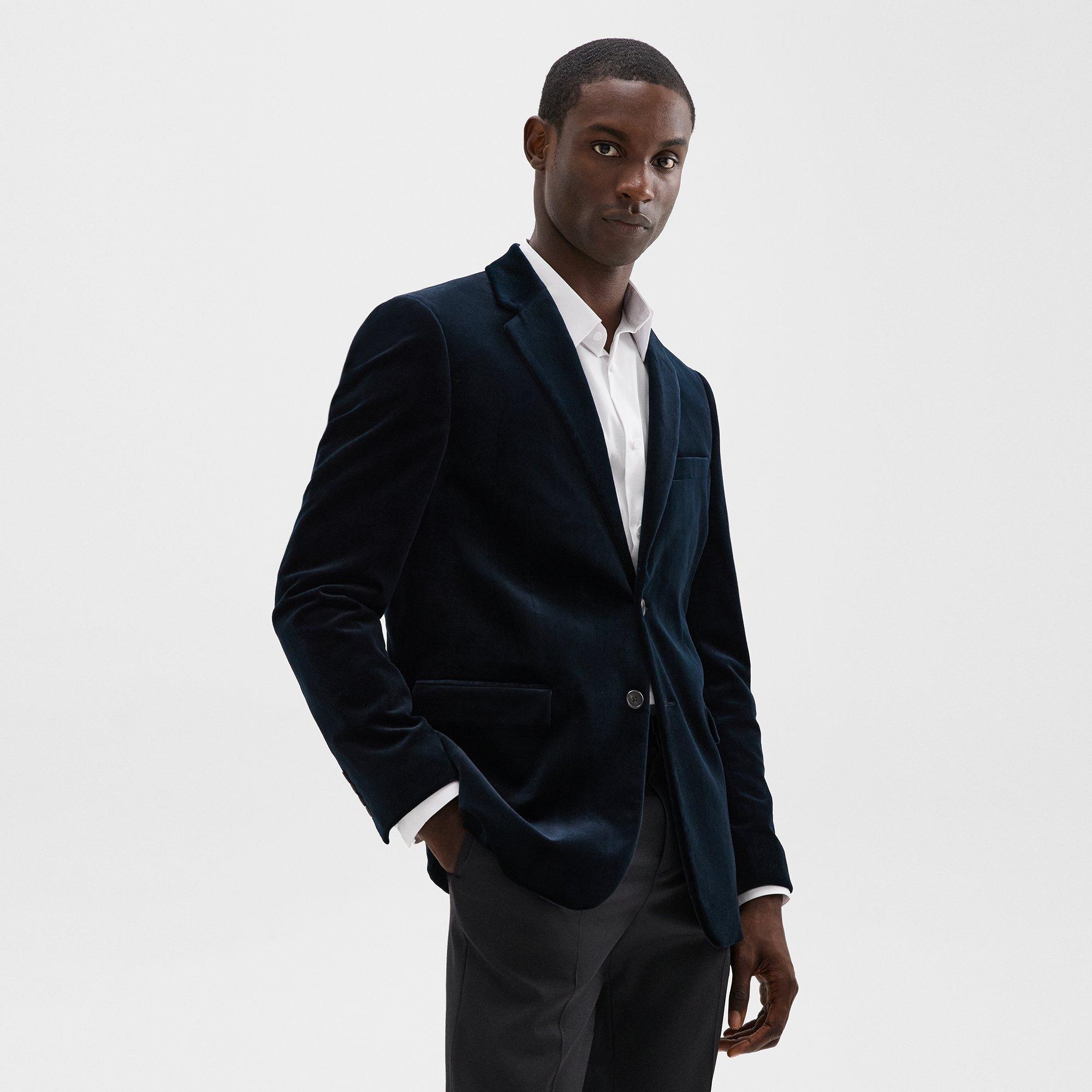 Chambers Blazer in Stretch Velvet - 3