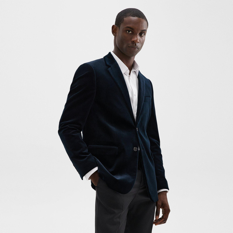 Chambers Blazer in Stretch Velvet 3