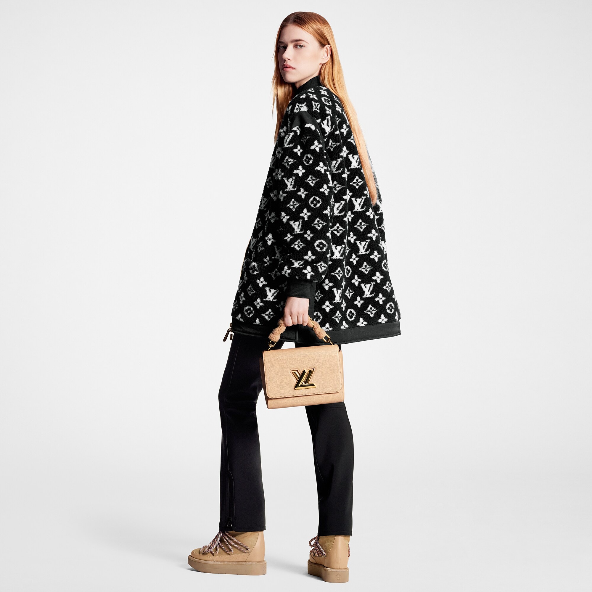 Oversized Monogram Teddy Bomber Jacket - 3