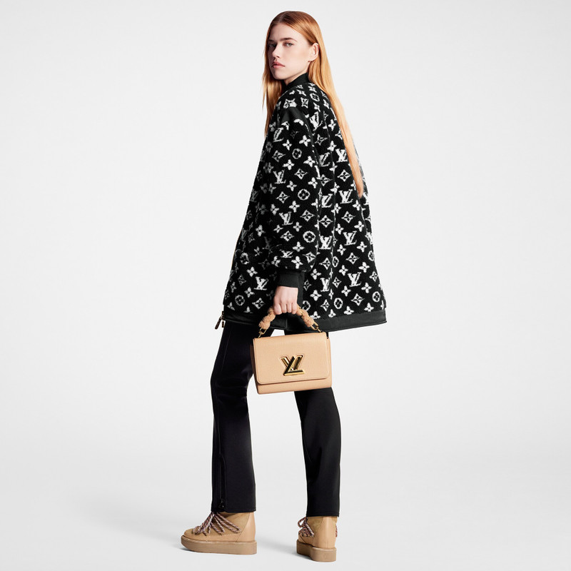 Oversized Monogram Teddy Bomber Jacket 3