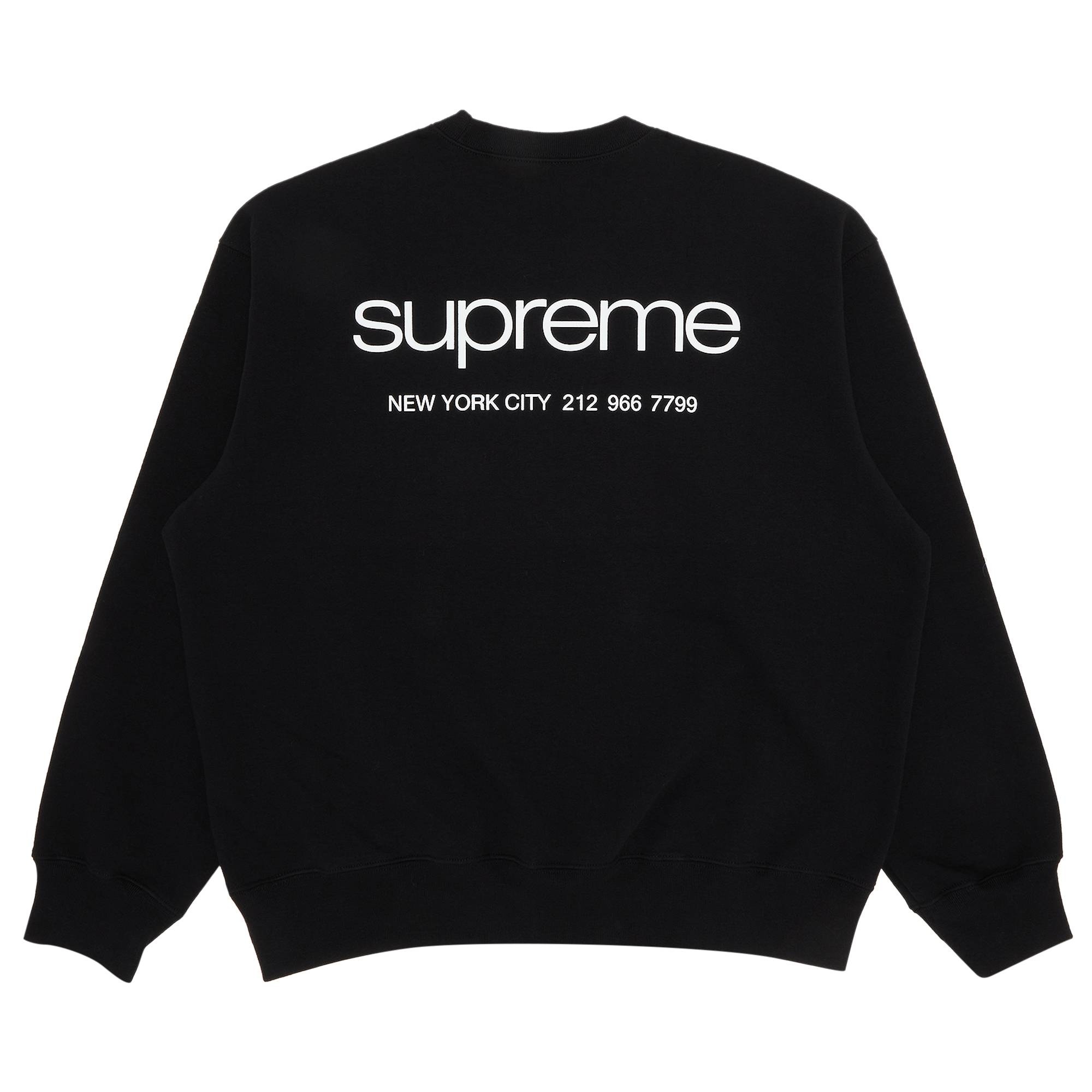 Supreme Supreme NYC Crewneck 'Black' | REVERSIBLE