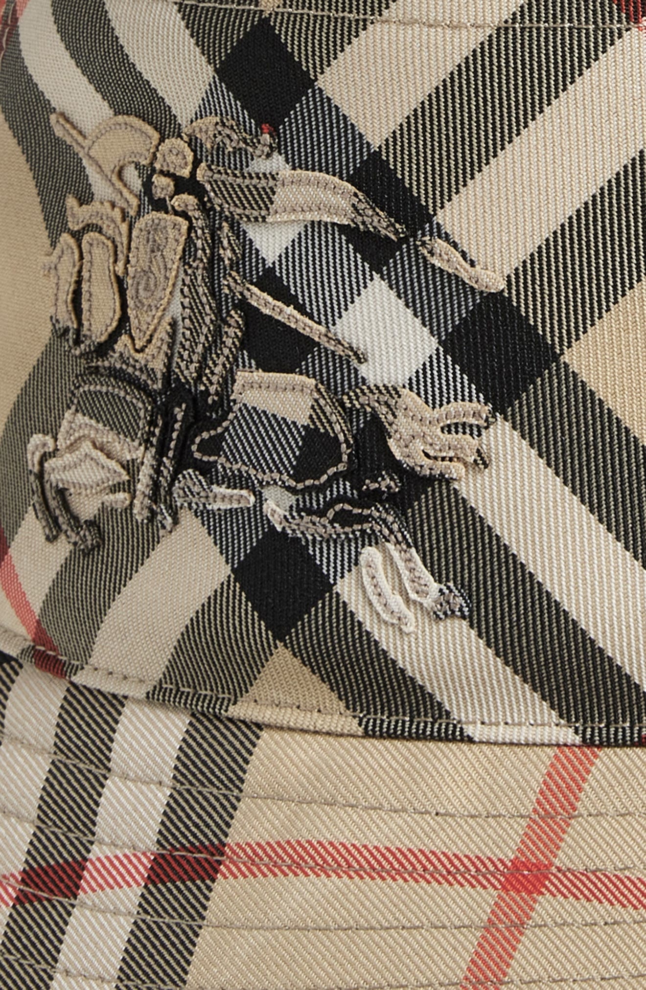 burberry EKD Check Twill Bucket Hat in Sand at Nordstrom - 2