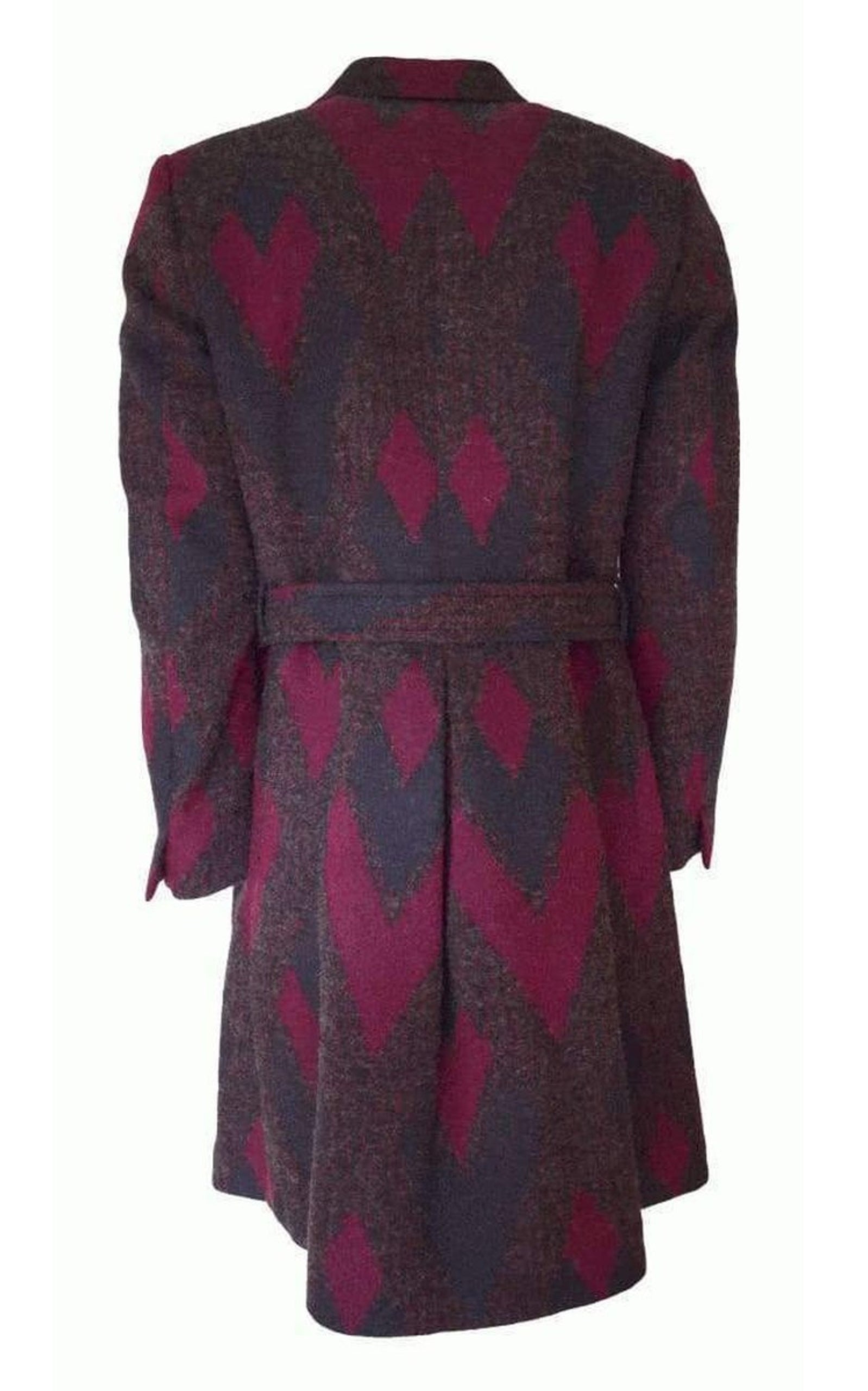 Zigzag Wool Coat - 2