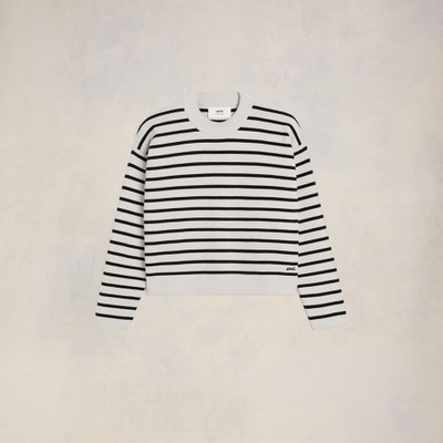 AMI Paris Ami Embroidery Sailor Crewneck Sweater outlook