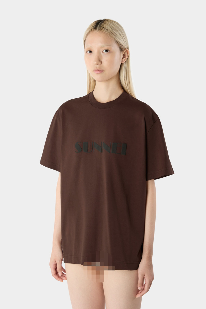 BIG LOGO T-SHIRT / brown 3