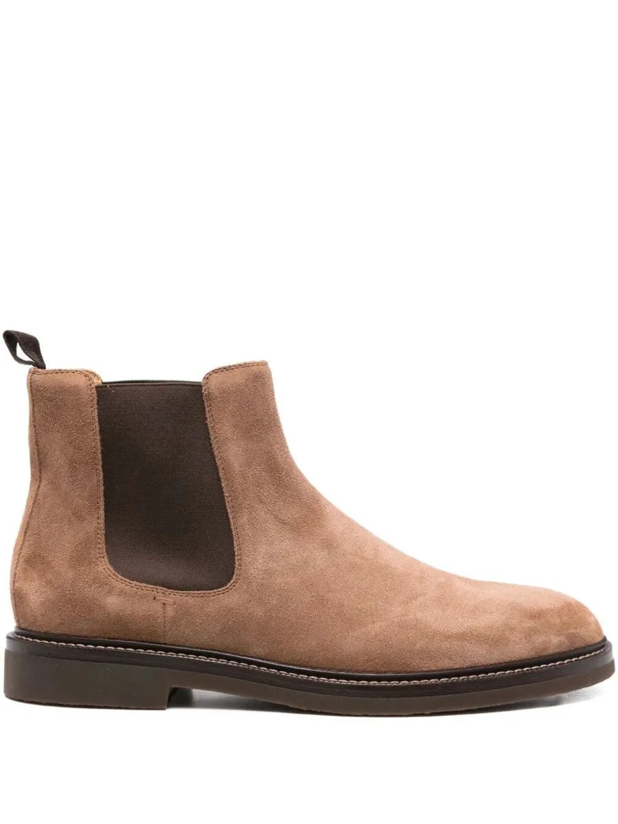 Brunello Cucinelli Suede Chelsea Boots Shoes - 1