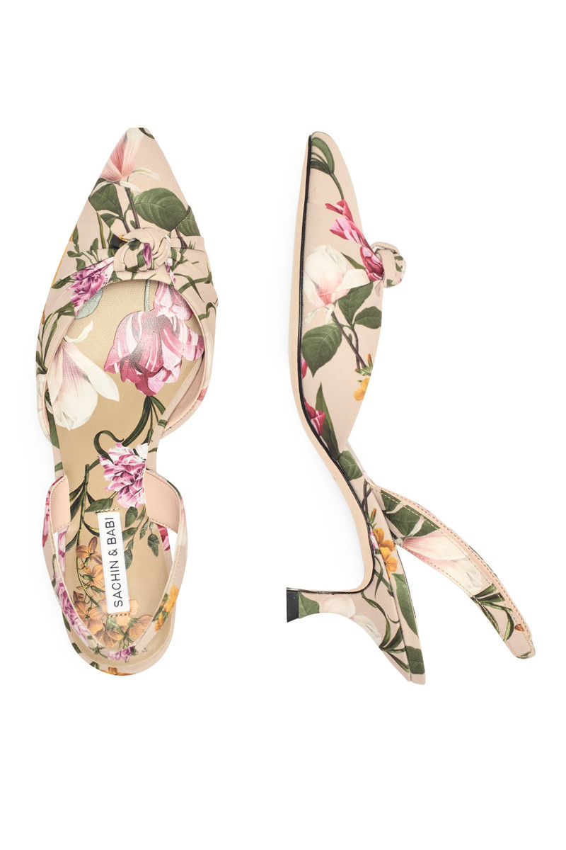 SACHIN & BABI NOLITA KITTEN HEEL - FRENCH BRISTRE BLOSSOMS outlook