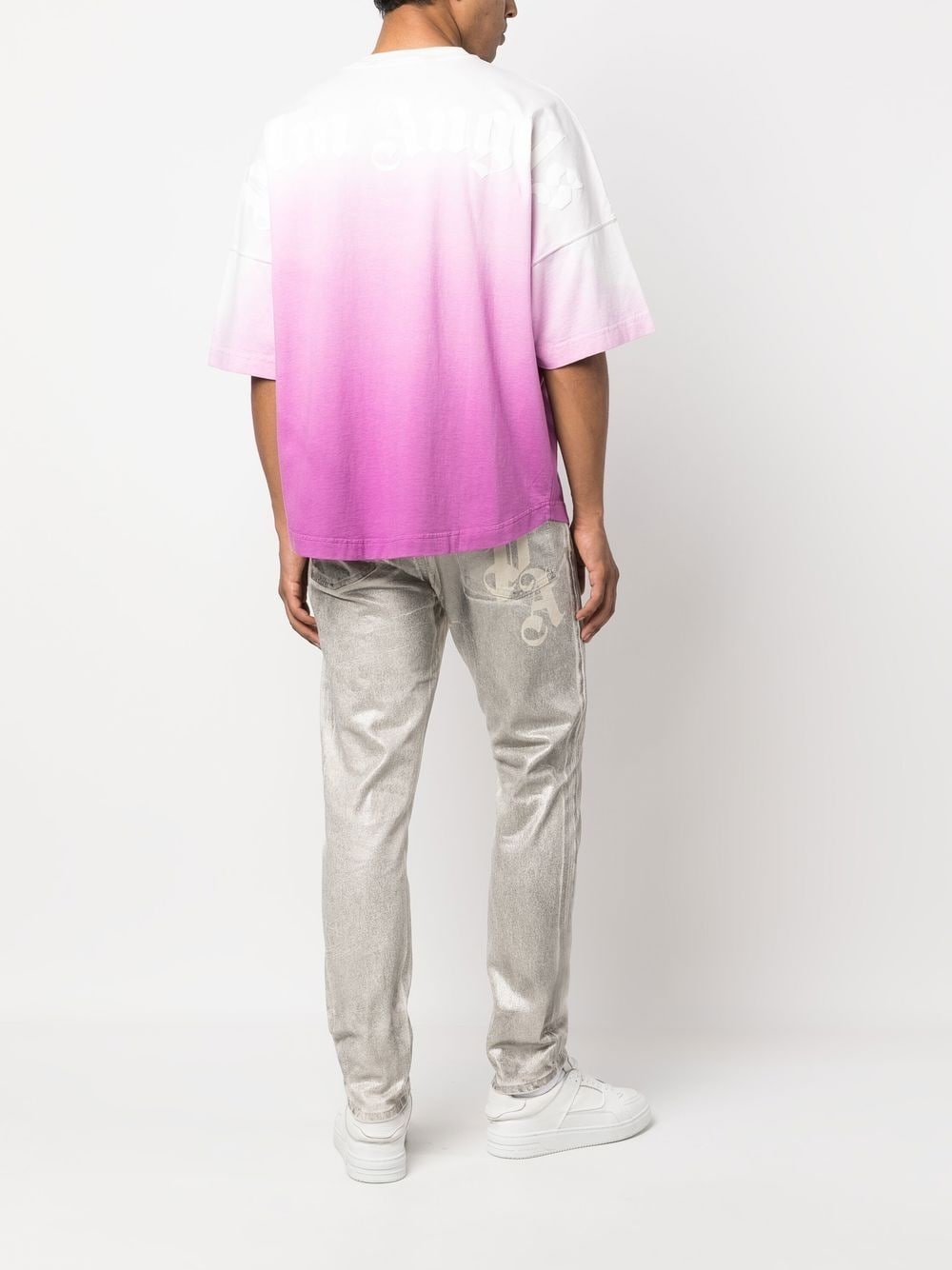 gradient logo-print T-shirt - 2