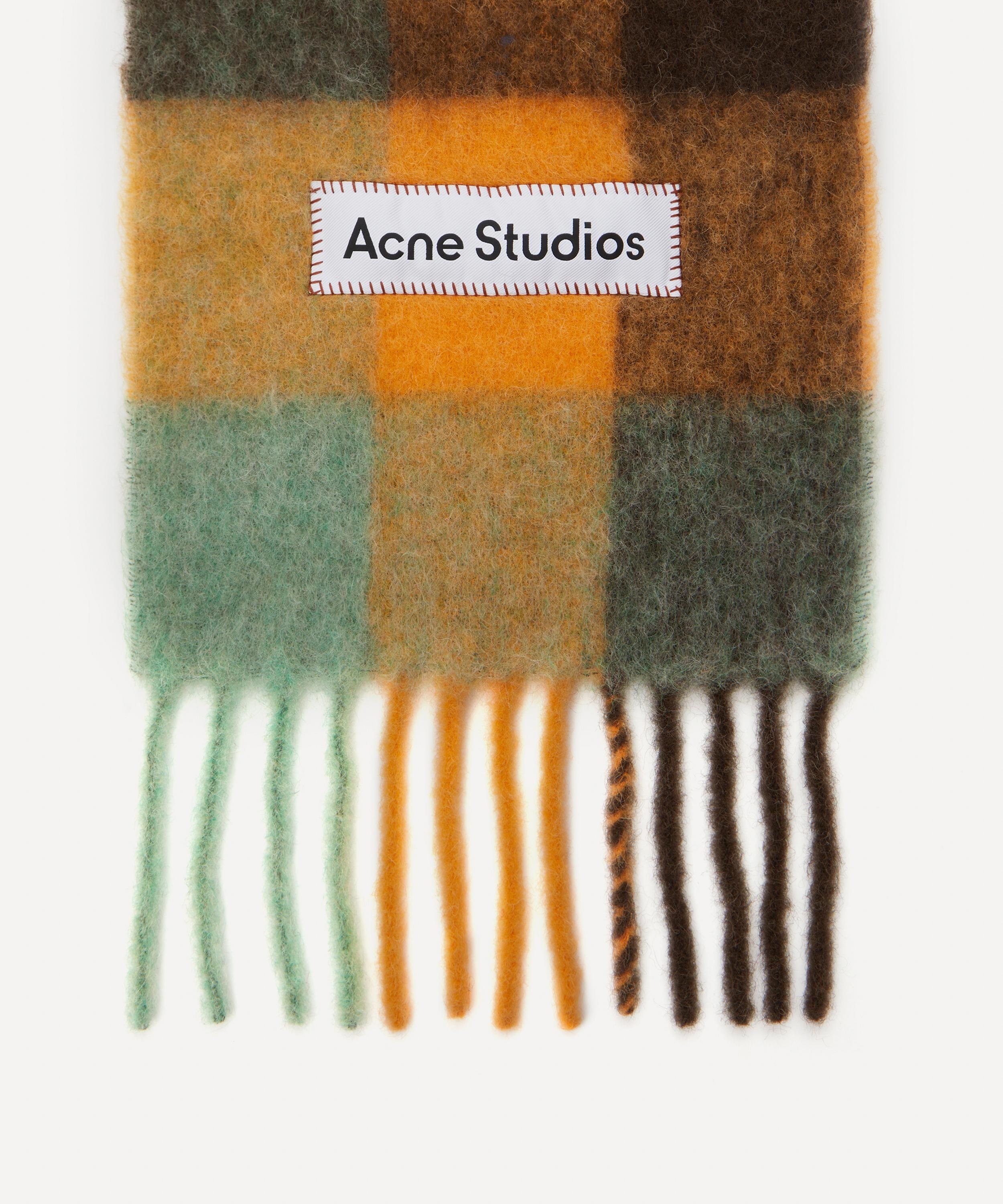 Wool-Mohair Checked Scarf - 3