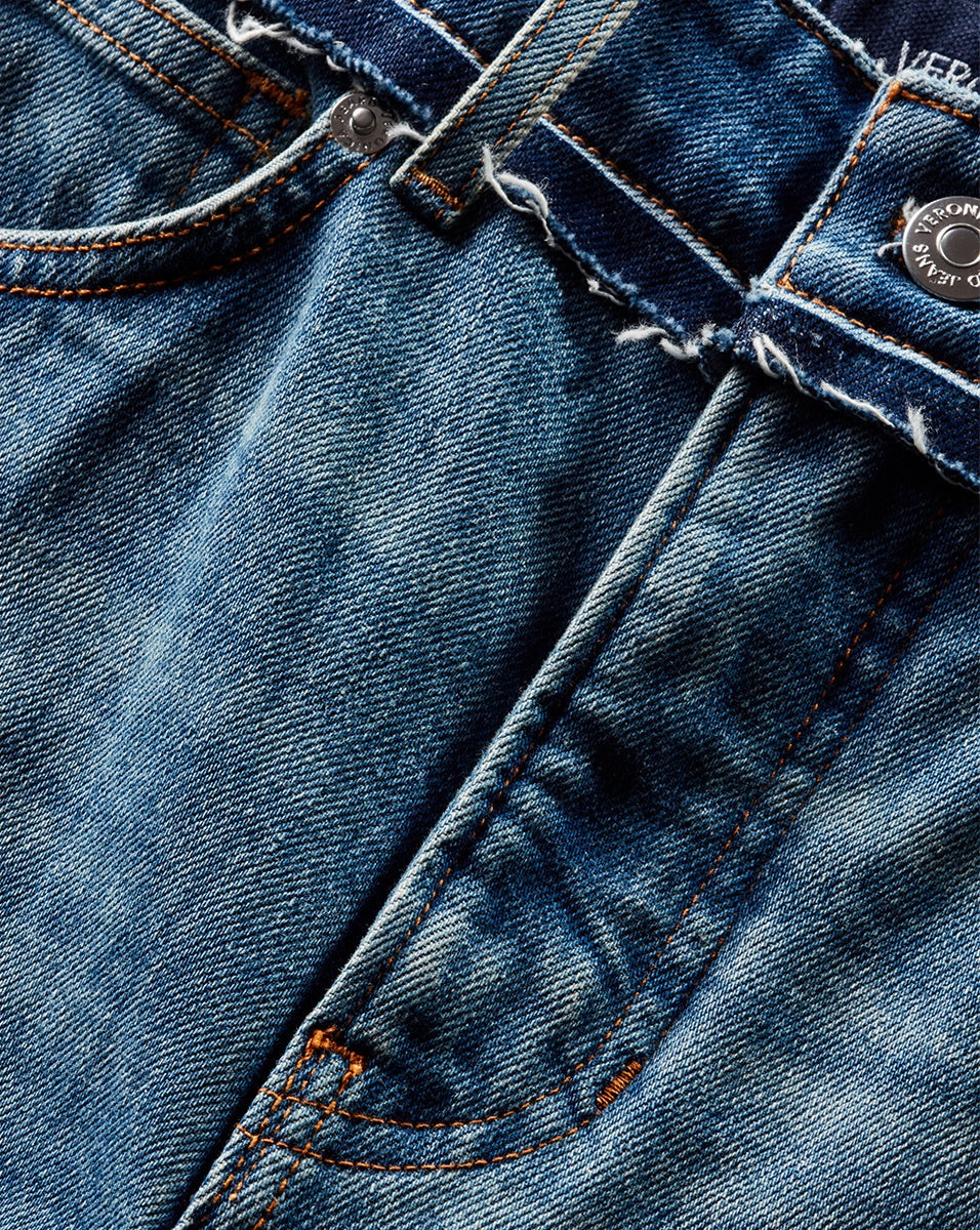 CARSON TWO-TONE KICK-FLARE JEAN - 4