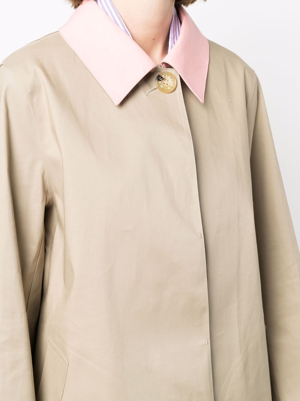 Banton single-breasted button-front coat - 5