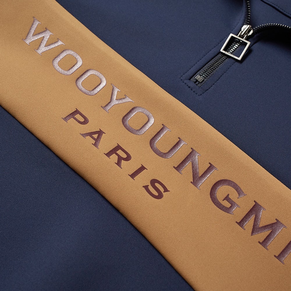 Wooyoungmi Quarter Zip Logo Track Jacket - 5