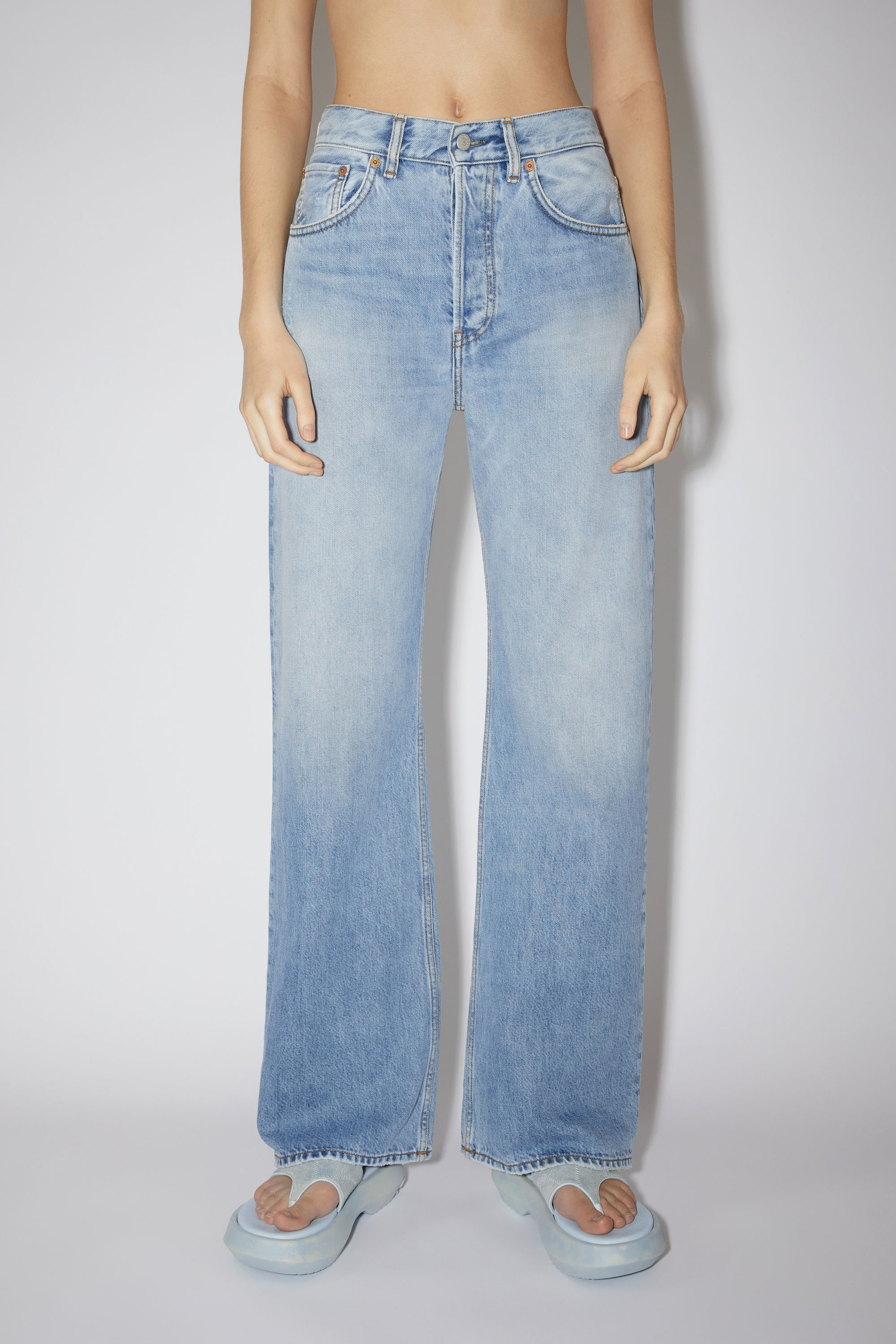 Loose bootcut fit jeans - Light blue - 2