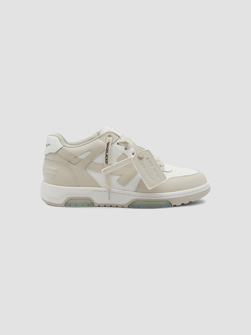 Women's Out Of Office Logo Low-Top Sneakers - White Brown 1