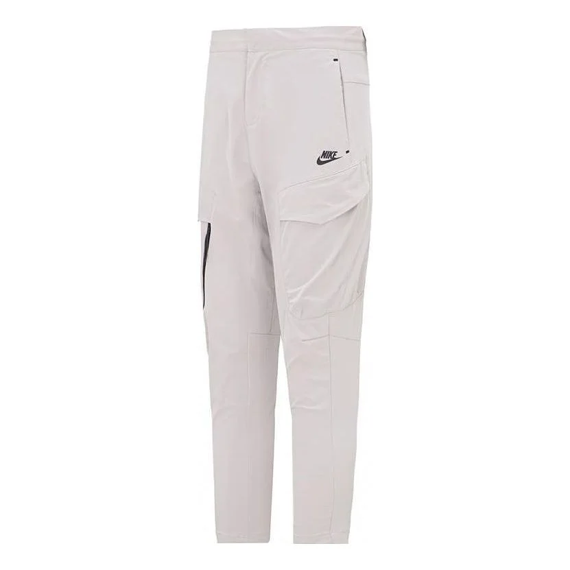 Nike Logo Woven Pants 'Gray' DH3867-012 - 1