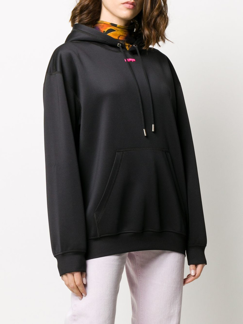logo print oversized hoodie 3