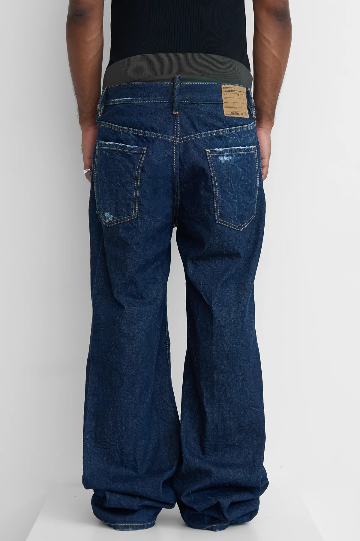 Dsquared2 Dark Indigo Aviator Wash Loose Jeans - 7