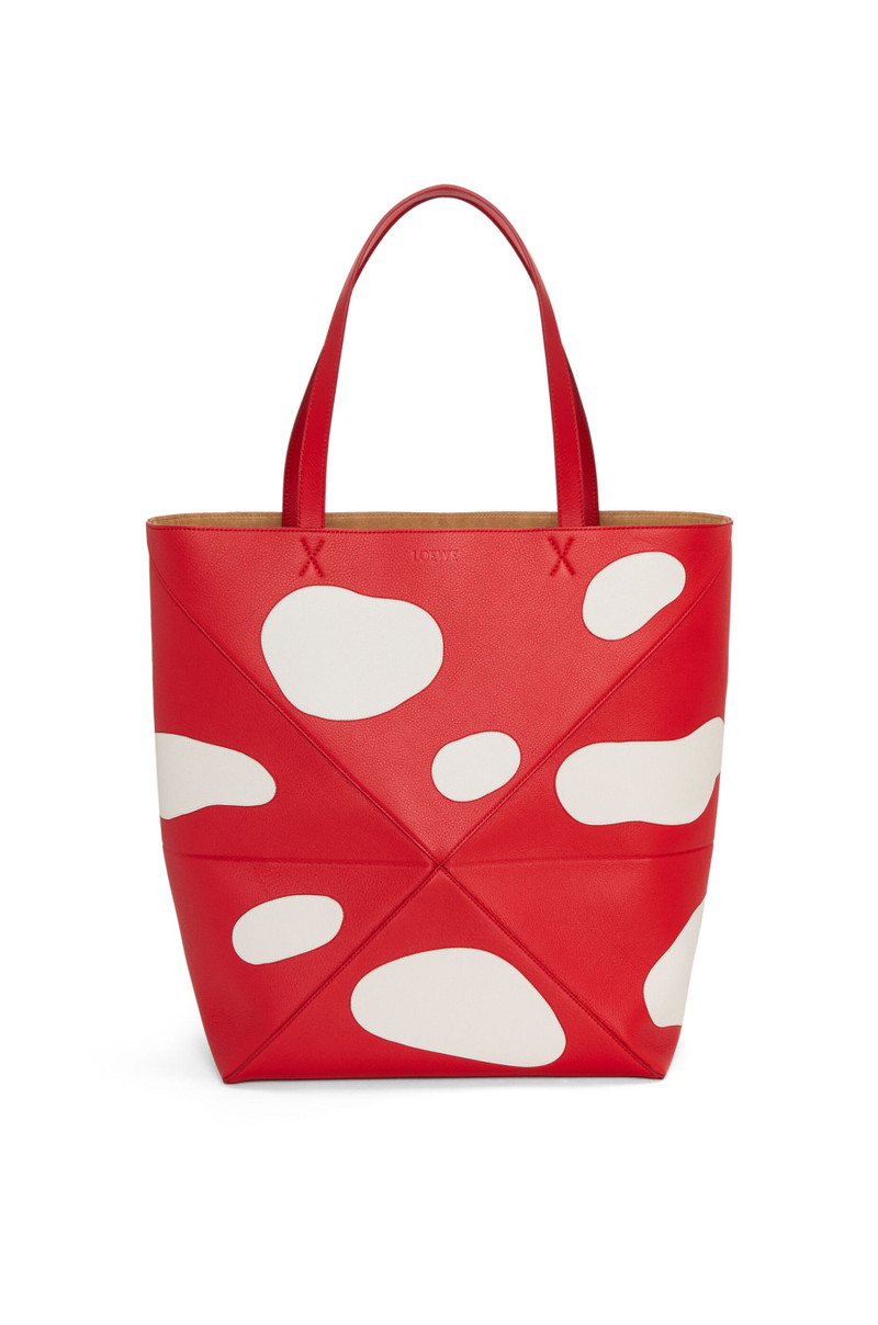 Mushroom 큰 퍼즐 Fold Tote 에 고전적인 calfskin 1