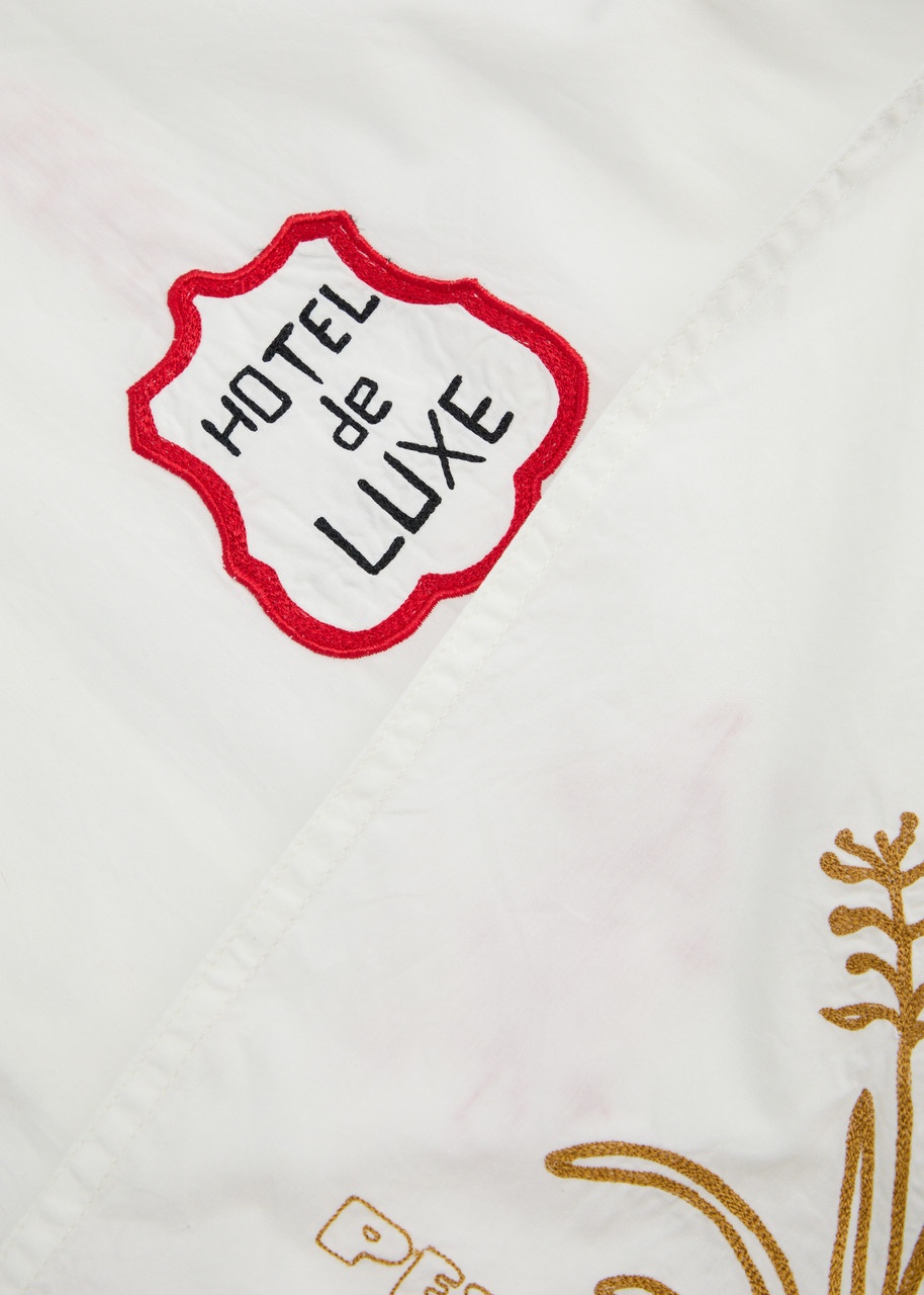 Universal Works Minari Embroidered Cotton-poplin Shirt - 5
