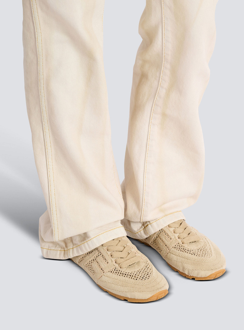 Balmain Racer 45 macramé trainers outlook