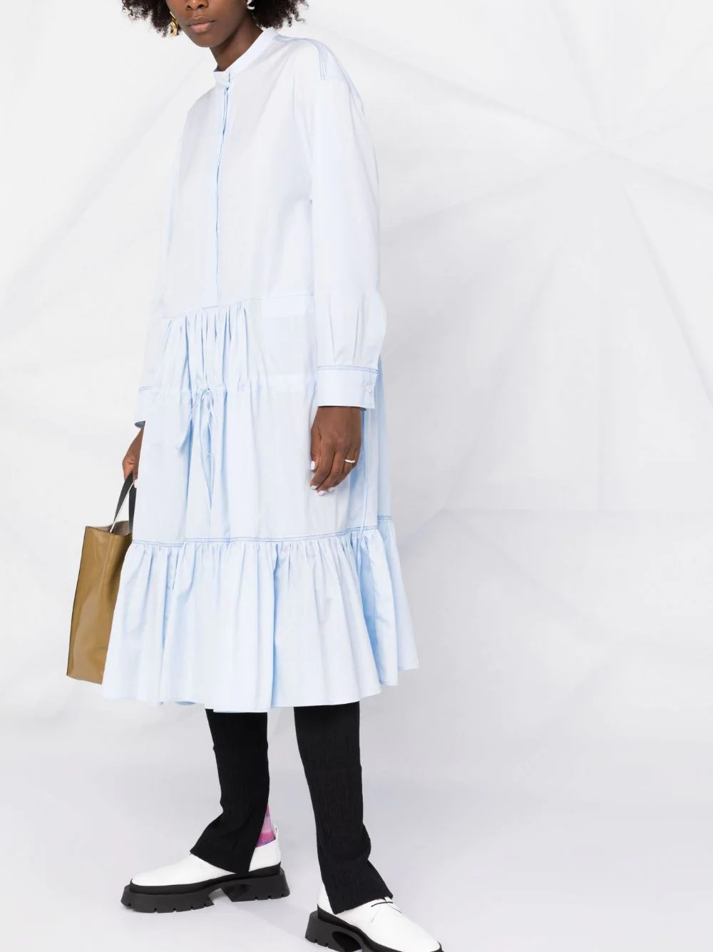 tiered ruched dress - 5