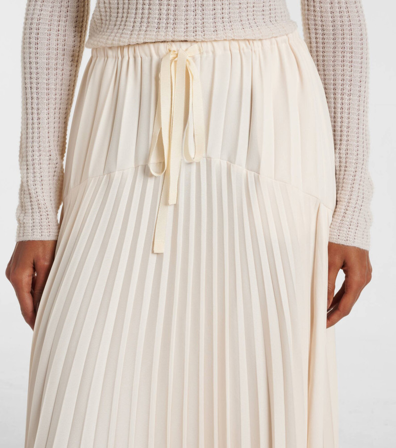 Plissé tiered midi skirt 4