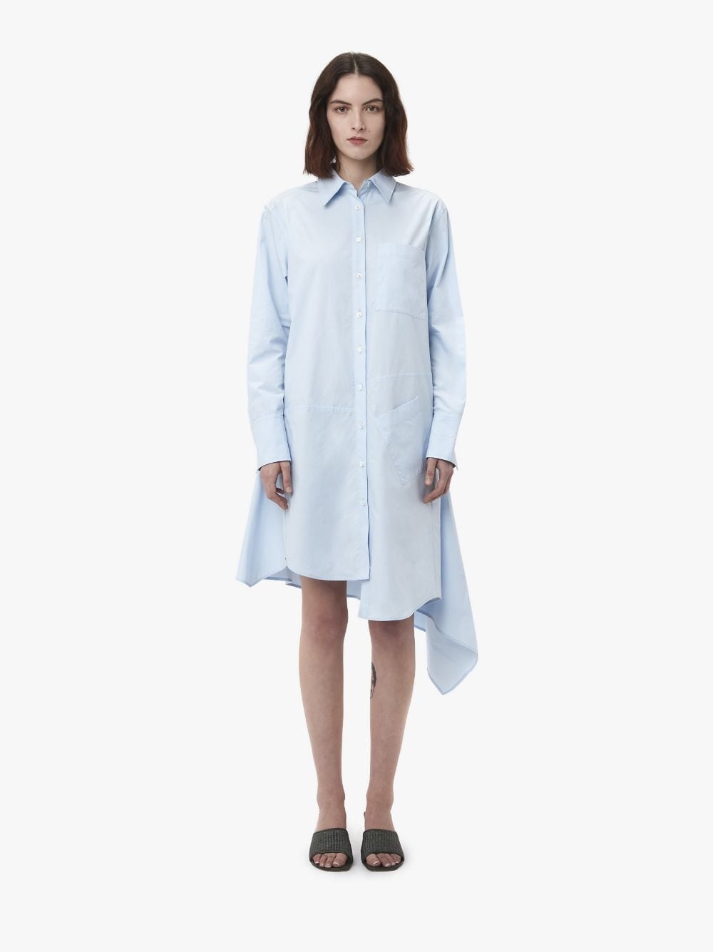 CRYSTAL HEM SHIRT DRESS - 2