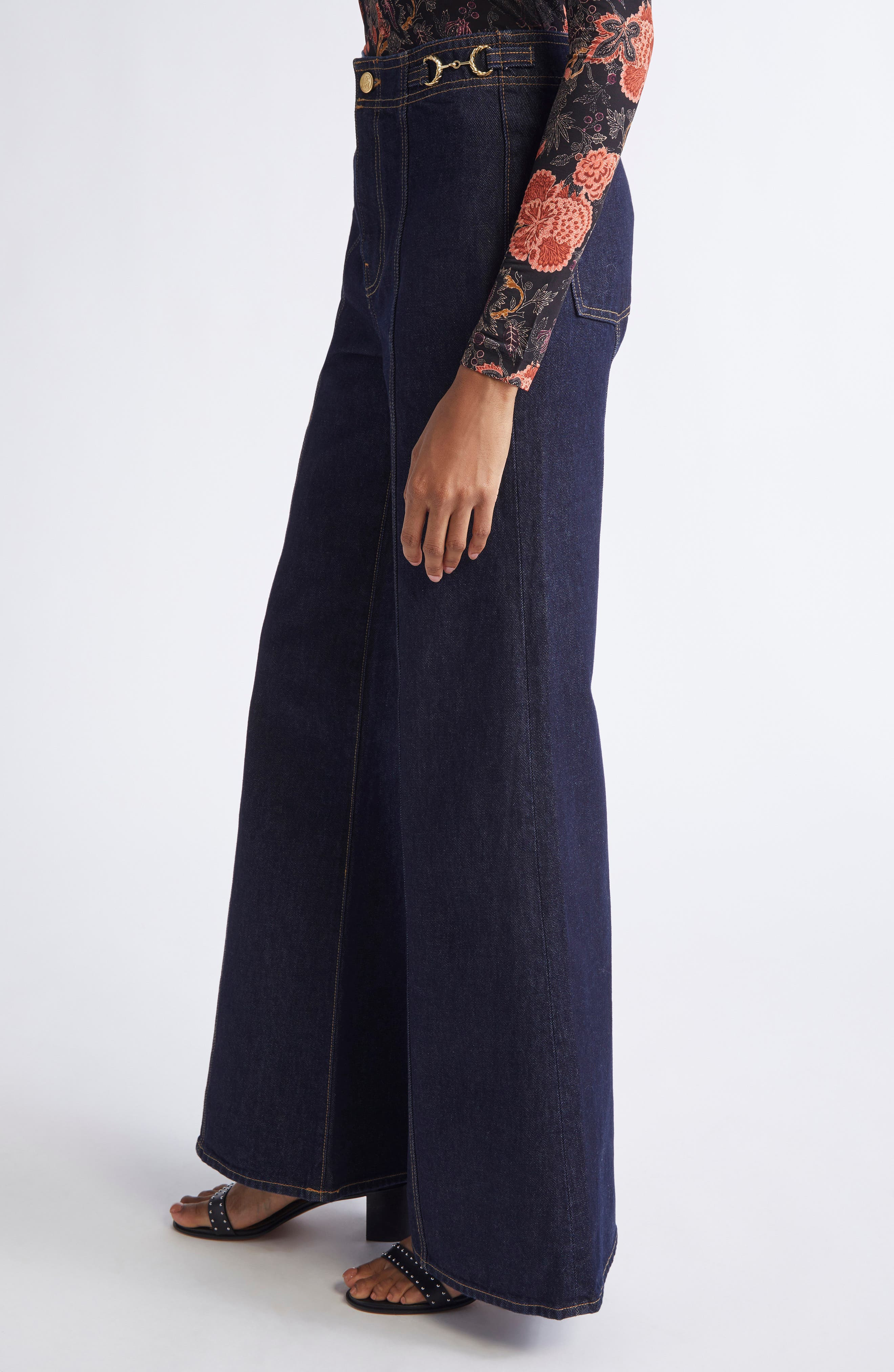 Ulla Johnson The Delphine High Waist Wide Leg Jeans in Tigris at Nordstrom - 4